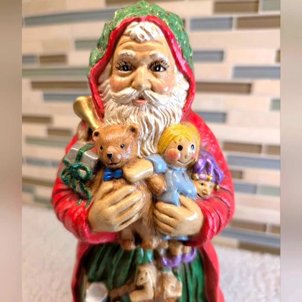 Vintage Santa Clause Hand Painted Ceramic 19.5